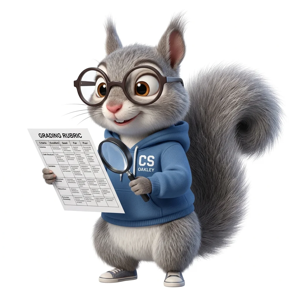 OPO revisando una rúbrica